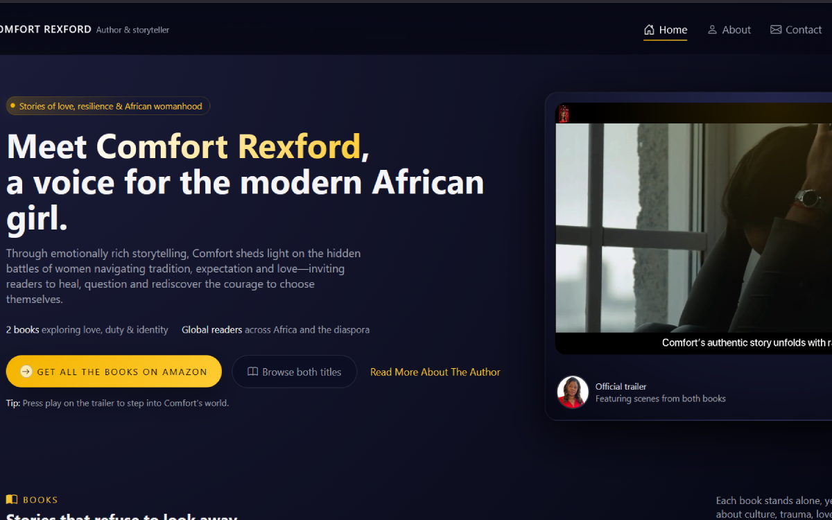 Connie Comfort Book Publishing Website