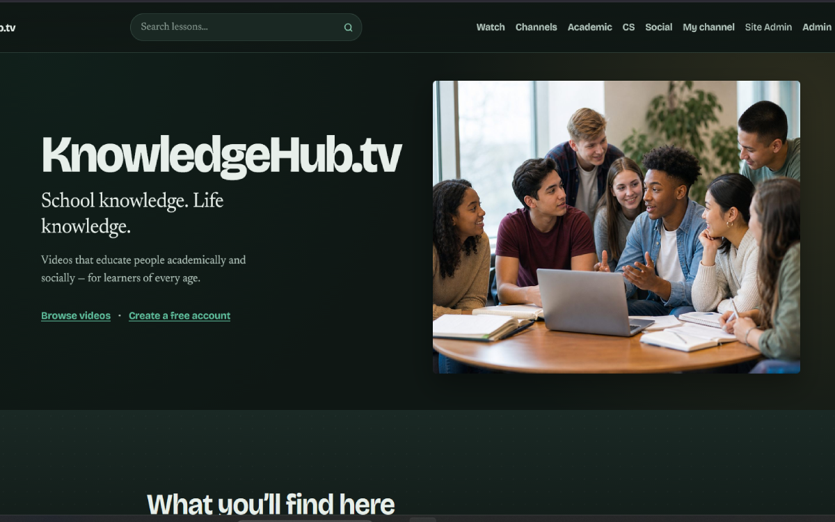 Knowledge Hub Website project